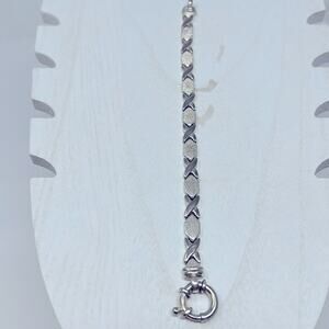 Vintage 925 Milor X Marks The Spot Bracelet in Sterling Silver